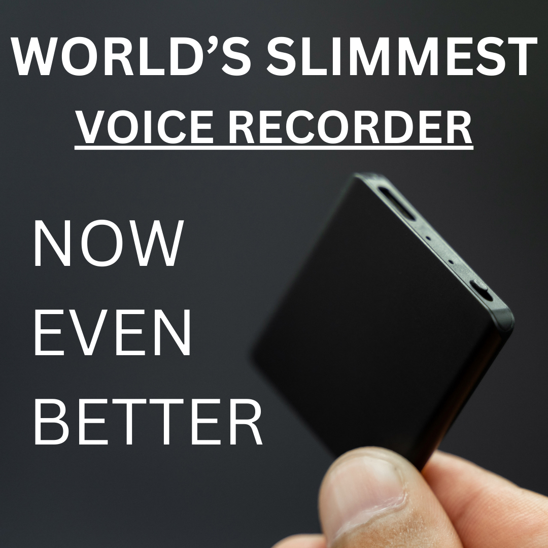 Discreet Slimmmest Mini Voice Recorder - Ultra-Compact, One-Click ...